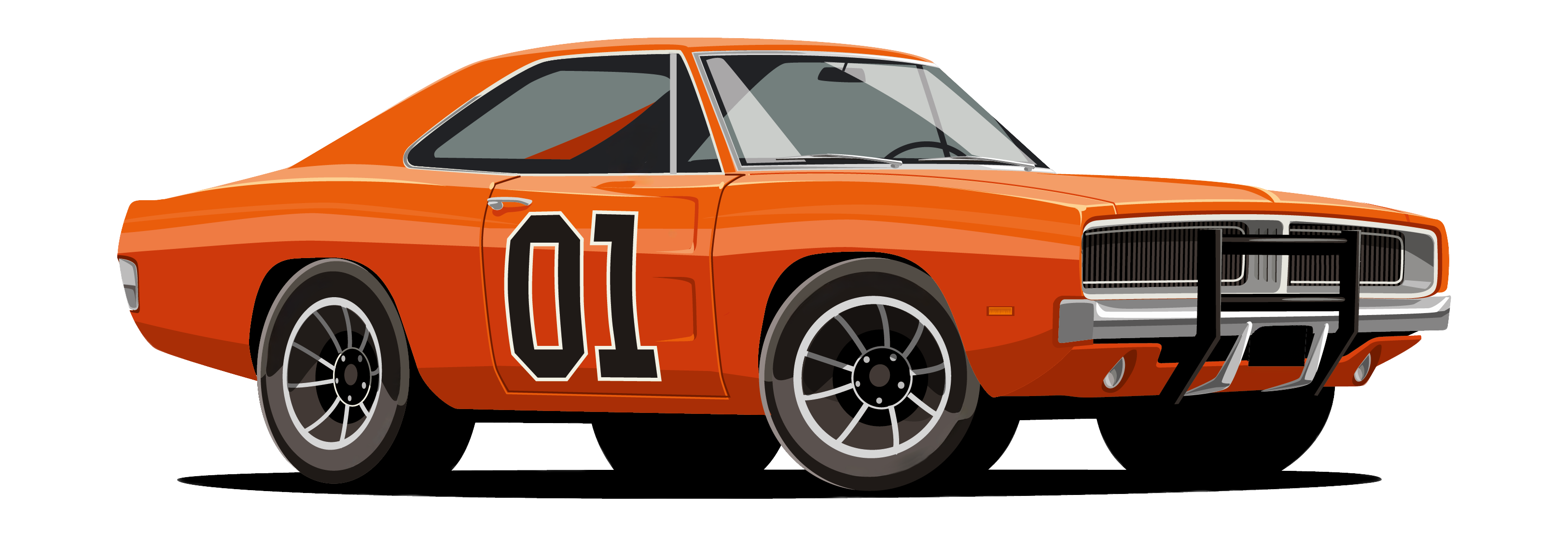 General Lee, orange 1969 Dodge Charger